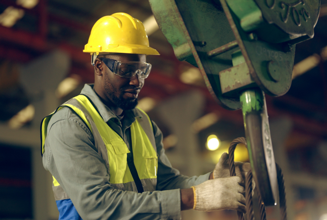 Image showing a man working in a mine